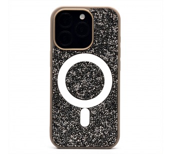 Чехол-накладка - SM029 POSH SHINE SafeMag для "Apple iPhone 16 Pro" россыпь кристаллов (gray(237133)#2070881
