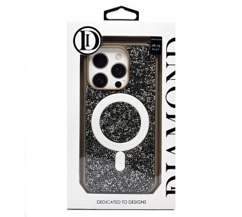Чехол-накладка - SM029 POSH SHINE SafeMag для "Apple iPhone 16 Pro" россыпь кристаллов (gray(237133)#2070219