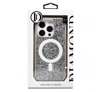Чехол-накладка - SM029 POSH SHINE SafeMag для "Apple iPhone 16 Pro" россыпь кристаллов (whit(237134)#2070220