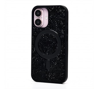 Чехол-накладка - SM029 POSH SHINE SafeMag для "Apple iPhone 16" россыпь кристаллов (black ti(237141)#2073625