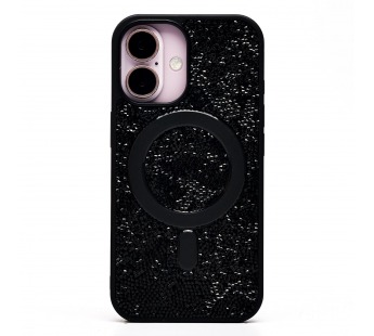 Чехол-накладка - SM029 POSH SHINE SafeMag для "Apple iPhone 16" россыпь кристаллов (black ti(237141)#2070879
