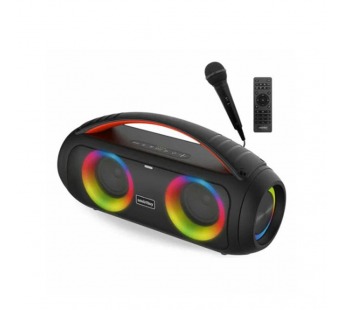 Портативная колонка SMARTBUY ILLUSION (Bluetooth/USB/PD/FM/TF/AUX/LED подсв/микроф/ПДУ/40Вт) черная#2068532