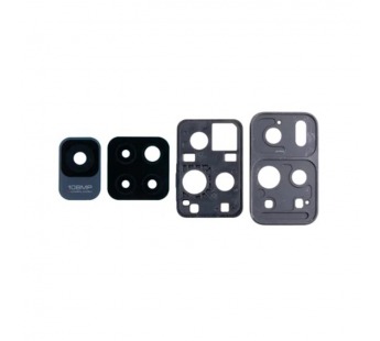 Стекло камеры для Xiaomi Redmi Note 11 Pro+ 5G (21091116UG) в сборе с рамкой Черный#2095413