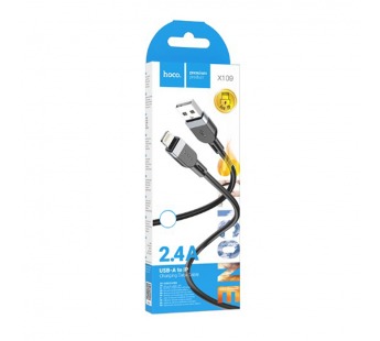 Кабель USB - Apple Lightning HOCO X109 2.4A, 1м черный#2069720