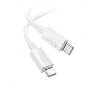 Кабель Type-C - Type-C Hoco X113 (3A, 60W, PD, оплетка нейлон) Белый#2078960
