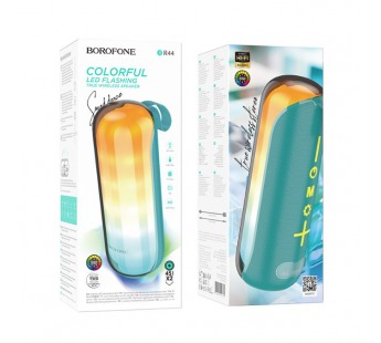 Портативная колонка BOROFONE BR44 (Bluetooth/USB/TF/AUX/5Вт/светящаяся) зеленая#2074827