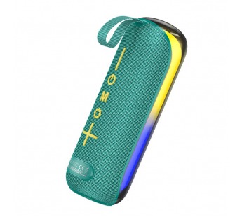 Портативная колонка BOROFONE BR44 (Bluetooth/USB/TF/AUX/5Вт/светящаяся) зеленая#2074828