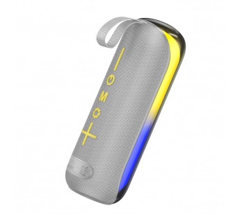 Портативная колонка BOROFONE BR44 (Bluetooth/USB/TF/AUX/5Вт/светящаяся) серая#2074824
