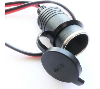 Гнездо автоприкуривателя на корпус, с кабелем 2х0,75мм, 0,3м#2070409