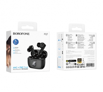 Беспроводные Bluetooth-наушники BOROFONE FQ7 ANC+ENC (черный)#2071609