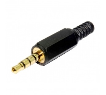 Штекер 3,5 мм стерео 4С, пластик Gold#2073489