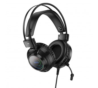 Проводные наушники с микрофоном полноразмерные Hoco W110 Resource Jack 3,5  (black) (236039)#2122178