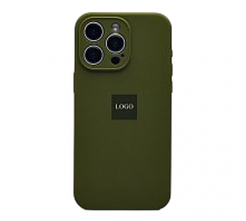 Чехол силиконовый Silicone Case ORG iPhone 15 Pro Max (защита камеры) темно-зеленый#2071868