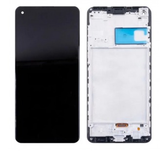 Дисплей для Samsung Galaxy A21s (A217F) модуль c рамкой Черный - Оптима#2080819