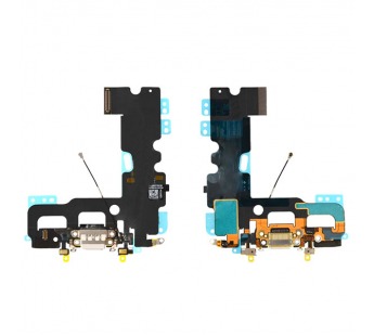 Шлейф для iPhone 7 + разъем зарядки (белый) 100%#2076168