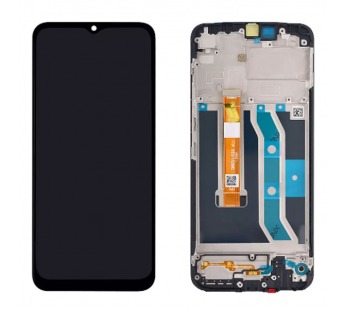 Дисплей для Realme C25Y (RMX3269) в рамке + тачскрин (черный) 100%#2080822