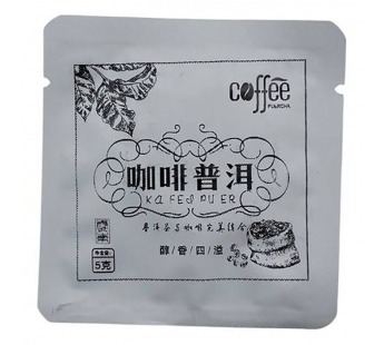 Чай Пуэр Шу 5-6гр Кофе Пуэр фабрика Гу И пластина Черный#2072103