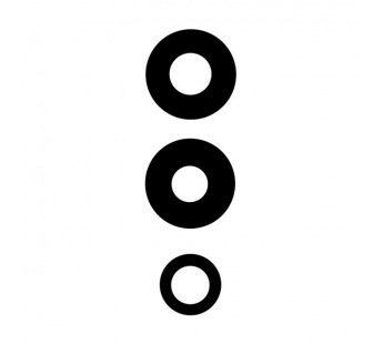 Стекло камеры для Xiaomi Redmi Note 12 Pro+ (221013164UG) (комплект 3 шт.) Черный#2101691