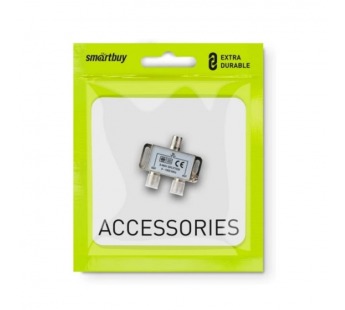 Делитель TB-сигнала (Краб) в т.ч. для Цифрового ТВ на 1 вход - 2 выхода SMARTBUY A222#2079314