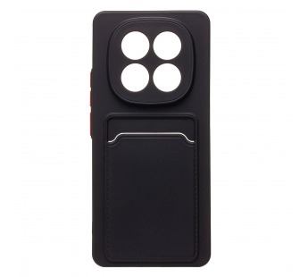 Чехол-накладка - SC337 с картхолдером для "Xiaomi Redmi Note 14 Pro" (black) (238763)#2077479