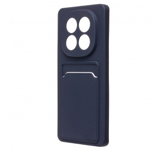 Чехол-накладка - SC337 с картхолдером для "Xiaomi Redmi Note 14 Pro" (dark blue) (238764)#2077484