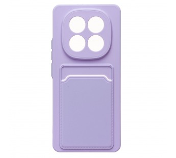 Чехол-накладка - SC337 с картхолдером для "Xiaomi Redmi Note 14 Pro" (light violet) (238765)#2077471