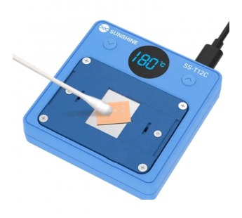 Нижний подогрев Sunshine SS-T12C для микросхем (45?W, 100–250?°C, LCD)#2072864