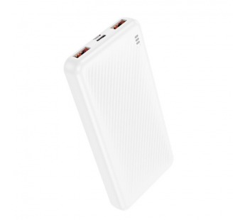 Внешний аккумулятор 10 000 mAh BOROFONE BJ56 (2USB QC 3.0/PD 20W/LED инд) белый#2096893