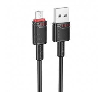 Кабель USB - Micro USB BOROFONE BX110 (2.4A/1m) черный#2102374