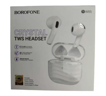 Беспроводные TWS наушники BOROFONE BW85 (4 ч/300 mAh) белые#2119043