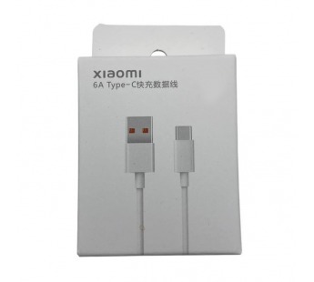 Кабель USB - Type-C Xiaomi OR 1.0m PD 6A 120W чип Turbo Charger в упаковке Белый#2073023
