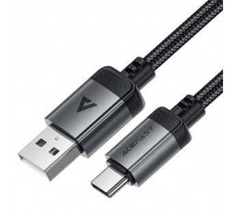Кабель USB - Type-C Acefast C20-04 (3A, оплетка нейлон, 1.2 м) Черный#2073057
