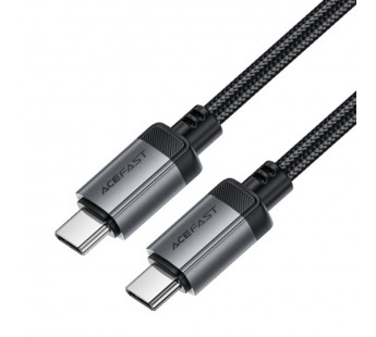 Кабель Type-C - Type-C Acefast C20-03 (3A, 60W, PD, оплетка нейлон, 1.2 м) Черный#2073058