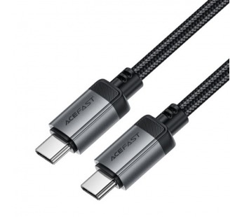 Кабель Type-C - Type-C Acefast C20-03 (3A, 60W, PD, оплетка нейлон, 1.2 м) Черный#2136771