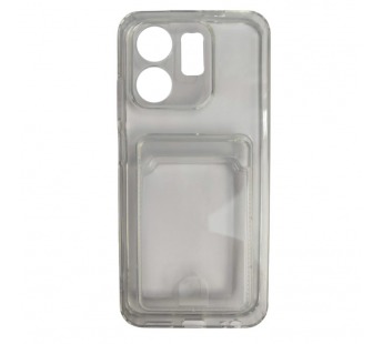 Чехол силиконовый Infinix Hot 50i/Smart 9 с визитницей прозрачный#2073071