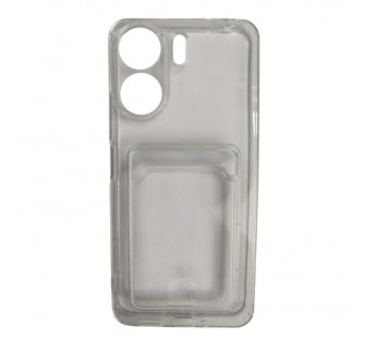 Чехол силиконовый Xiaomi Redmi 13С/POCO C65 с визитницей прозрачный#2073072