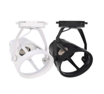 Трековый светильник Kurato 1-фазный под лампу PAR30 СвТр-12-E27 220В (черный), шт#2073540