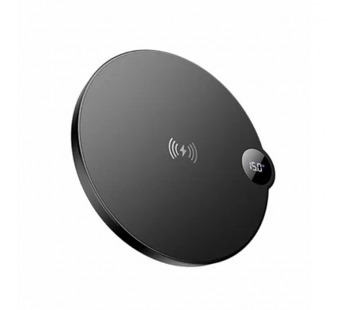 Беспроводное зарядное устройство Borofone BQ39 (15W, быстрая зарядка, дисплей) Черный#2097335