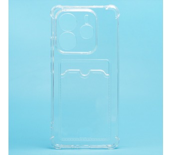 Чехол-накладка - SC276 с картхолдером для "Xiaomi Redmi Note 14 5G Global" (transparent) (238785)#2078619