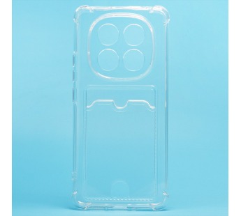 Чехол-накладка - SC276 с картхолдером для "Xiaomi Redmi Note 14 Pro" (transparent) (238766)#2078618