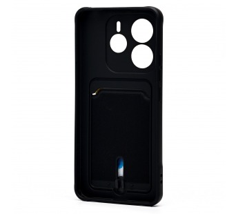 Чехол-накладка - SC304 с картхолдером для "Xiaomi Redmi Note 14 5G Global" (black) (238779)#2077347