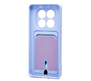 Чехол-накладка - SC304 с картхолдером для "Xiaomi Redmi Note 14 Pro 5G Global" (light violet(238762)#2077338