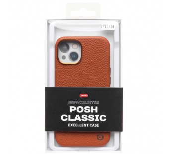 Чехол-накладка Cellis SM030 SafeMag для "Apple iPhone 13/iPhone 14" Натуральная кожа зер (237465)#2075048