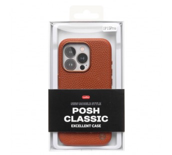 Чехол-накладка Cellis SM030 SafeMag для "Apple iPhone 15 Pro" Натуральная кожа зернистая (237471)#2075054