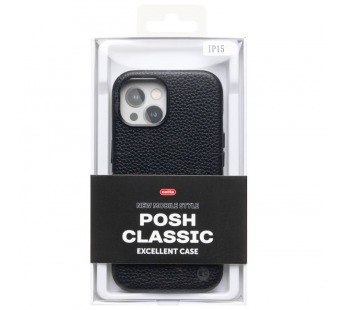 Чехол-накладка Cellis SM030 SafeMag для "Apple iPhone 15" Натуральная кожа зернистая (bl (237466)#2075055