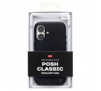 Чехол-накладка Cellis SM030 SafeMag для "Apple iPhone 16" Натуральная кожа зернистая (bl (237475)#2075038