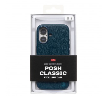 Чехол-накладка Cellis SM030 SafeMag для "Apple iPhone 16" Натуральная кожа зернистая (da (237476)#2075036