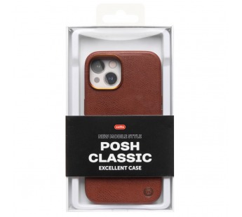 Чехол-накладка Cellis SM031 SafeMag для "Apple iPhone 13/iPhone 14" Натуральная кожа (br (237489)#2075064