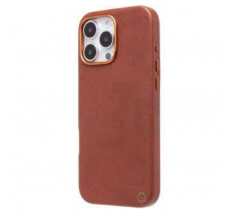 Чехол-накладка Cellis SM031 SafeMag для "Apple iPhone 15 Pro Max" Натуральная кожа (brown) (237498)#2077523