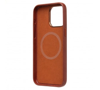 Чехол-накладка Cellis SM031 SafeMag для "Apple iPhone 15 Pro Max" Натуральная кожа (brown) (237498)#2077845